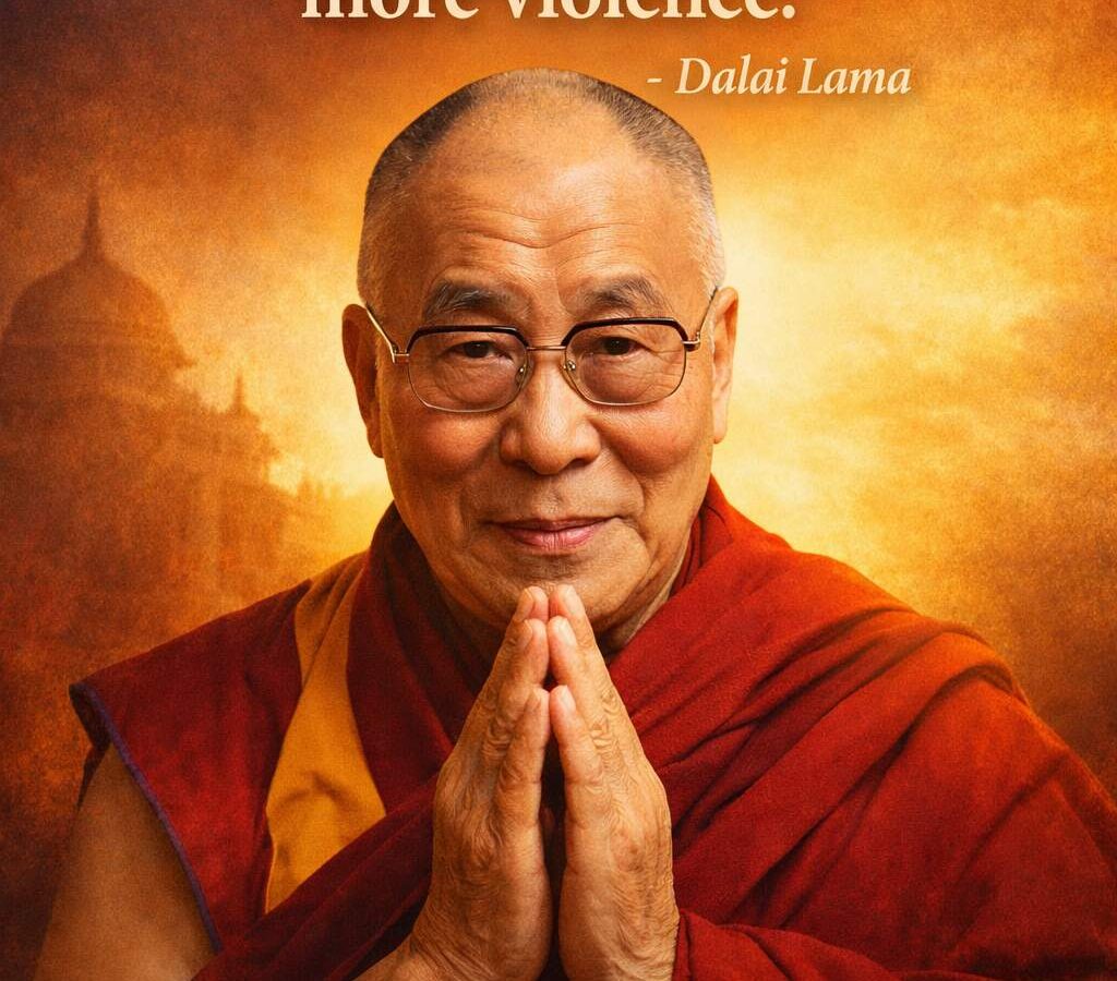 Dalai Lama. AI generated image