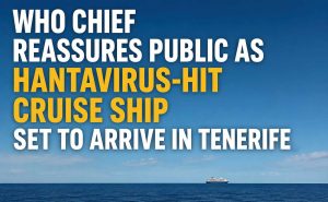 WHO Chief Reassures Public as Hantavirus-Hit Cruise Ship Set to Arrive in Tenerife (AI Image)