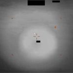 Screenshot of declassified CENTCOM footage showing a "diamond-shaped" UAP moving at 434 knots, invisible to the naked eye and only detectable via Short-Wave Infrared.
