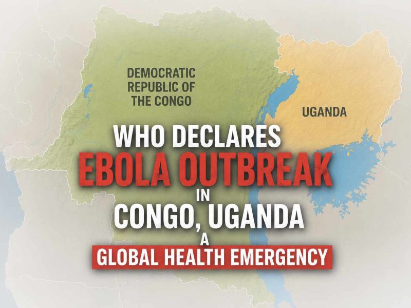 WHO DECLARES EBOLA OUTBREAK IN CONGO, UGANDA A GLOBAL HEALTH EMERGENCY