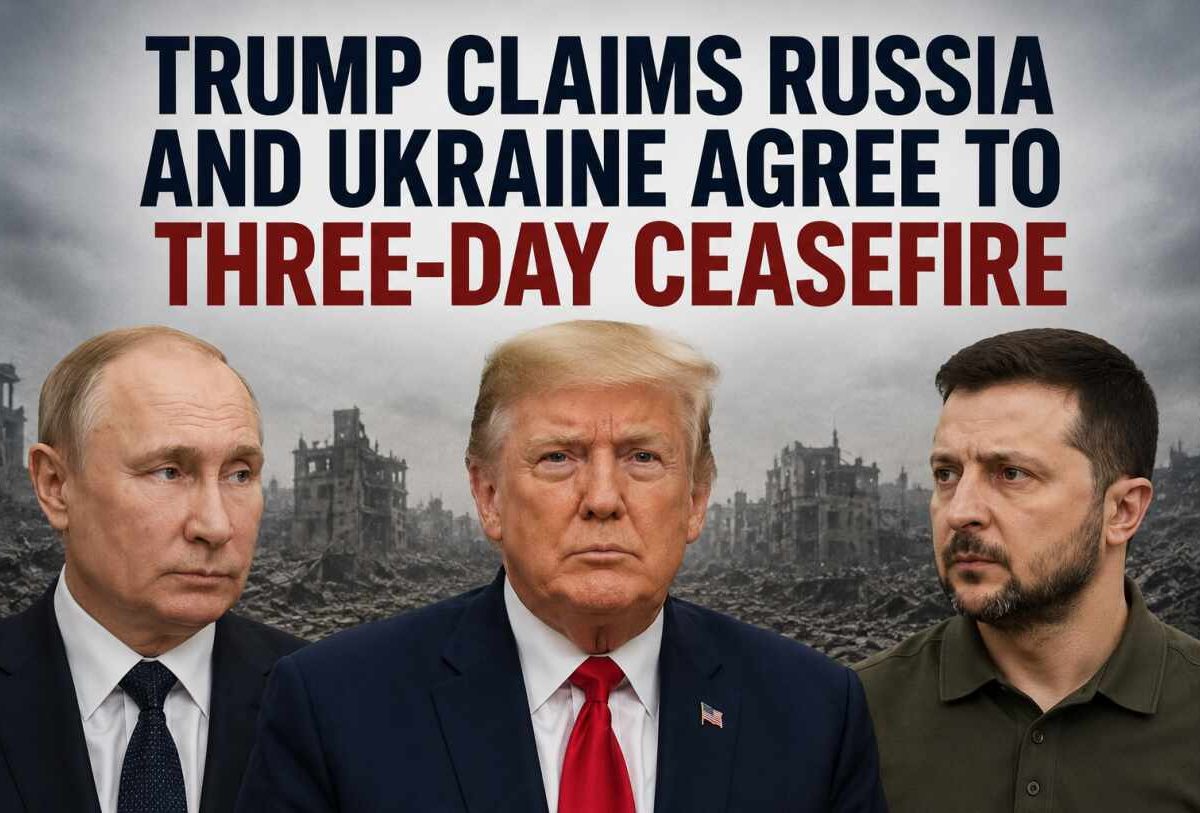 Russia and Ukraine Agree to Three-Day Ceasefire, Says Trump