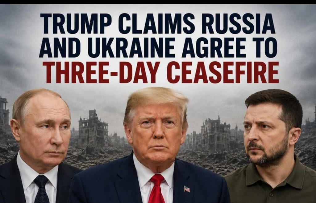 Russia and Ukraine Agree to Three-Day Ceasefire, Says Trump