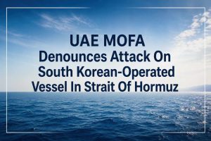 UAE MOFA Denounces Attack On South Korean-Operated Vessel In Strait Of Hormuz