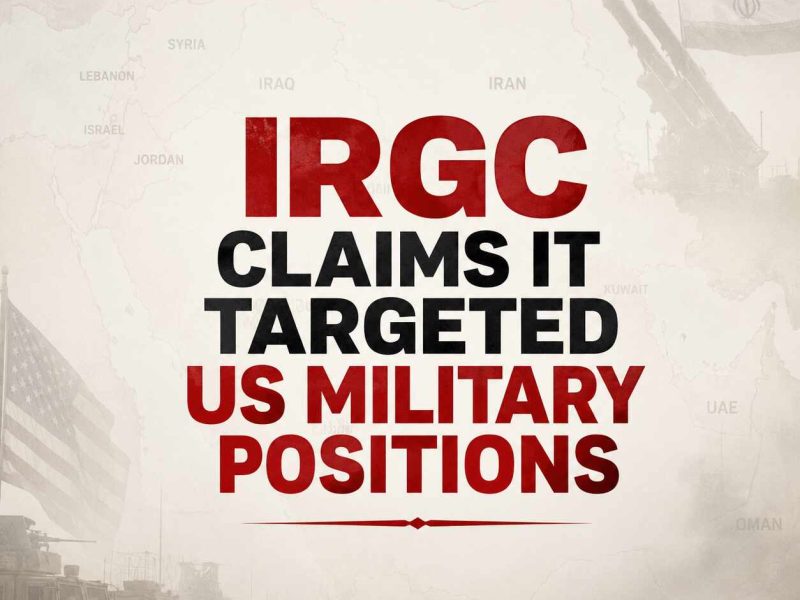 IRGC Claims It Targeted US Military Positions